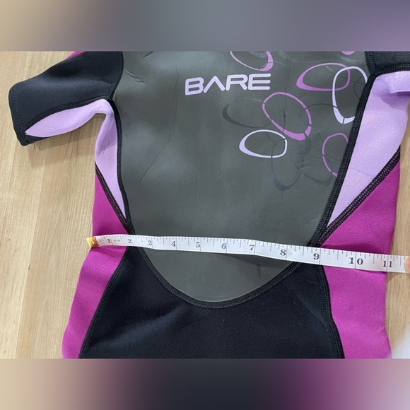 BARE Manta Kids Purple & Black Wetsuit Size 8yrs - Picture 8 of 10